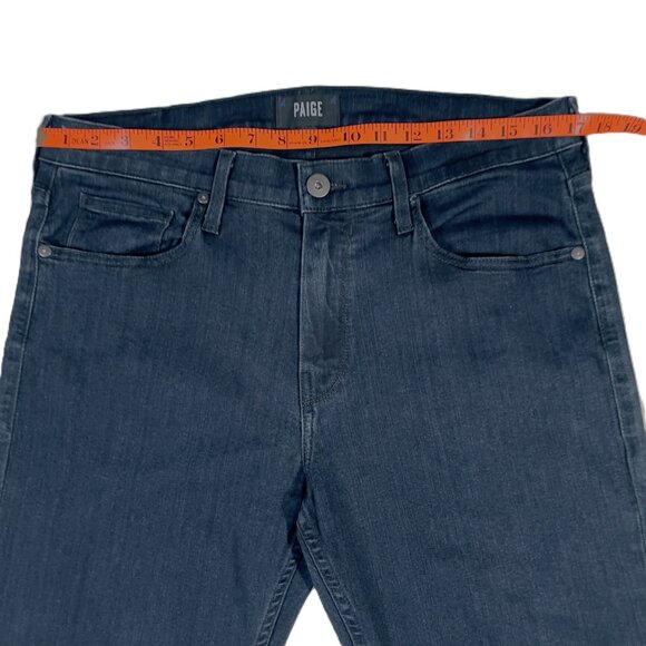 Paige Men's Lennox Slim Jeans 33 x 32 Deep Indigo - Picture 8 of 15